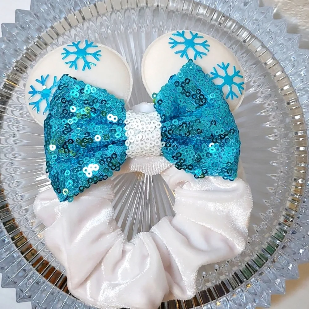 Hair Ties - Sequins - Mini Mouse Ears 4-bundle