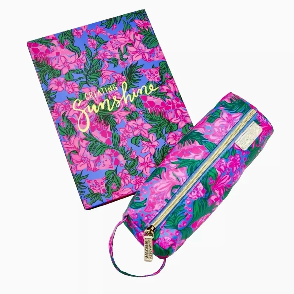 Lilly Pulitzer NWT Sketchbook & Pencil Case Safari Sunset