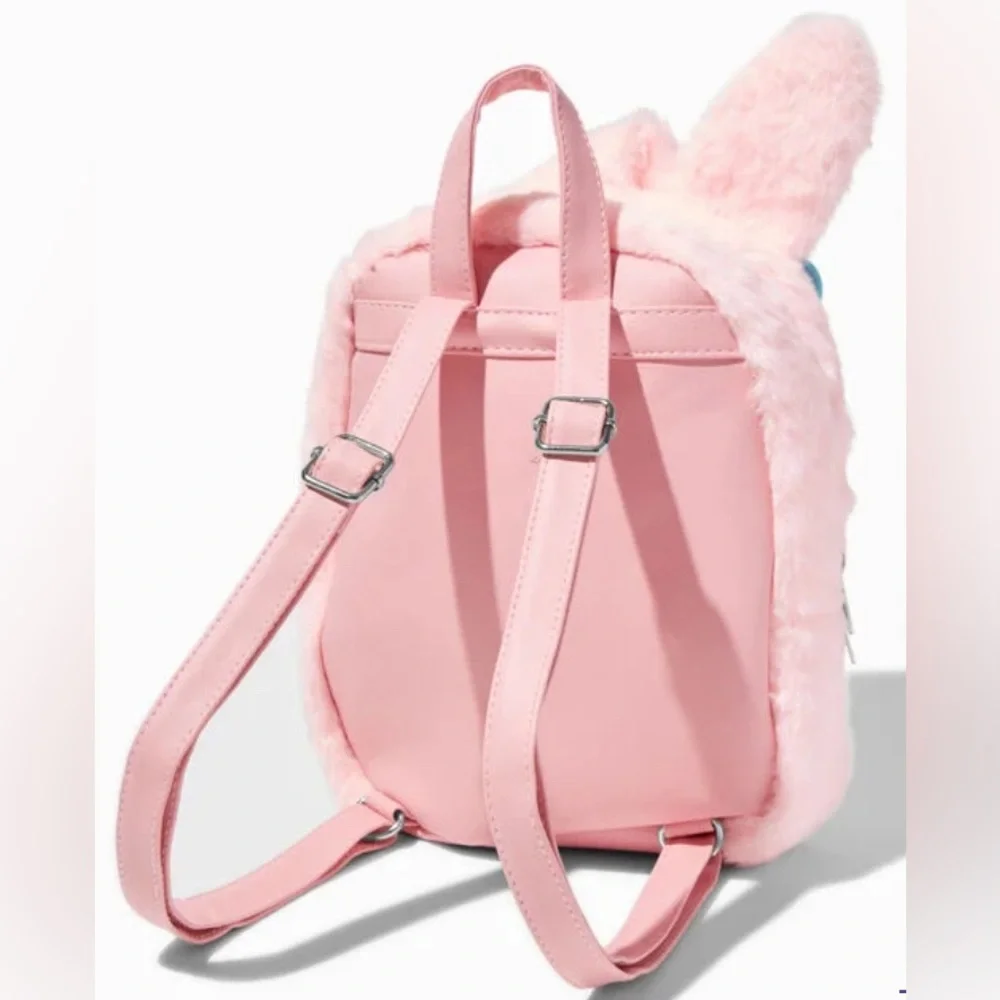 NWT! MELODY HELLO KITTY FURRY BACKPACK & MELODY KEYCHAIN! SANRIO! 5 ⭐️’S!