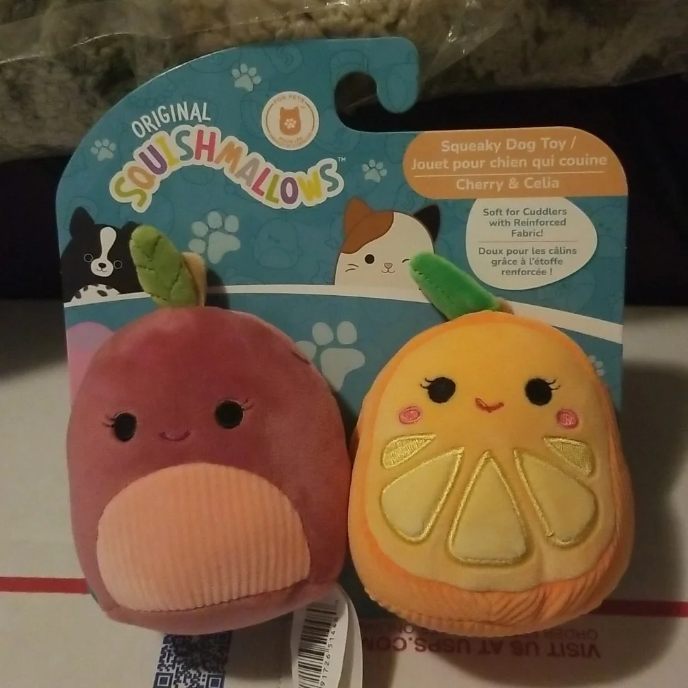 Squishmallows 2-Pack Pet Toys Celia & Cherry