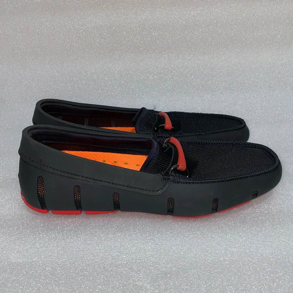 Swims Men’s Sporty Bit Loafer size 8 black red