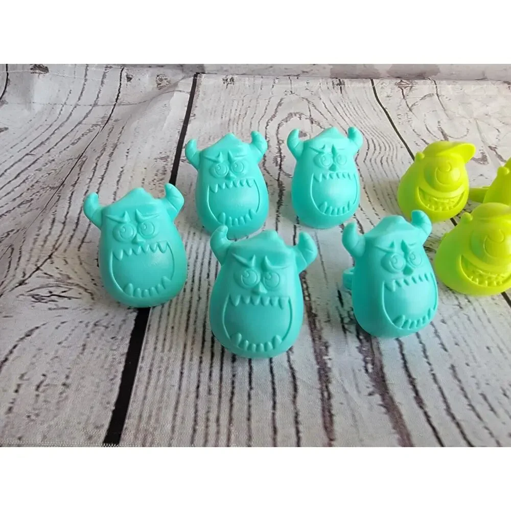 10 Monsters Inc University Birthday Cake/Cupcake Rings -5 Mike & 5 Sulley
