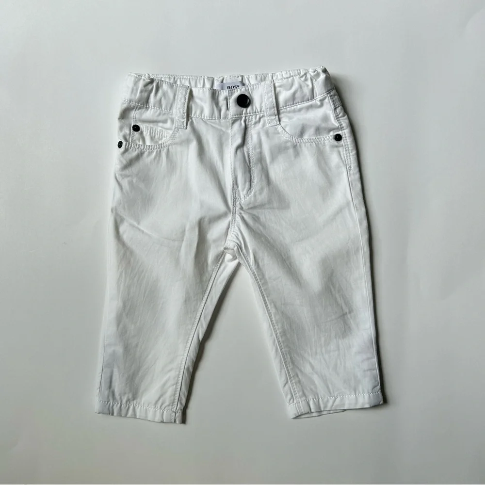 Hugo Boss Baby White Pants, Size 9 Months