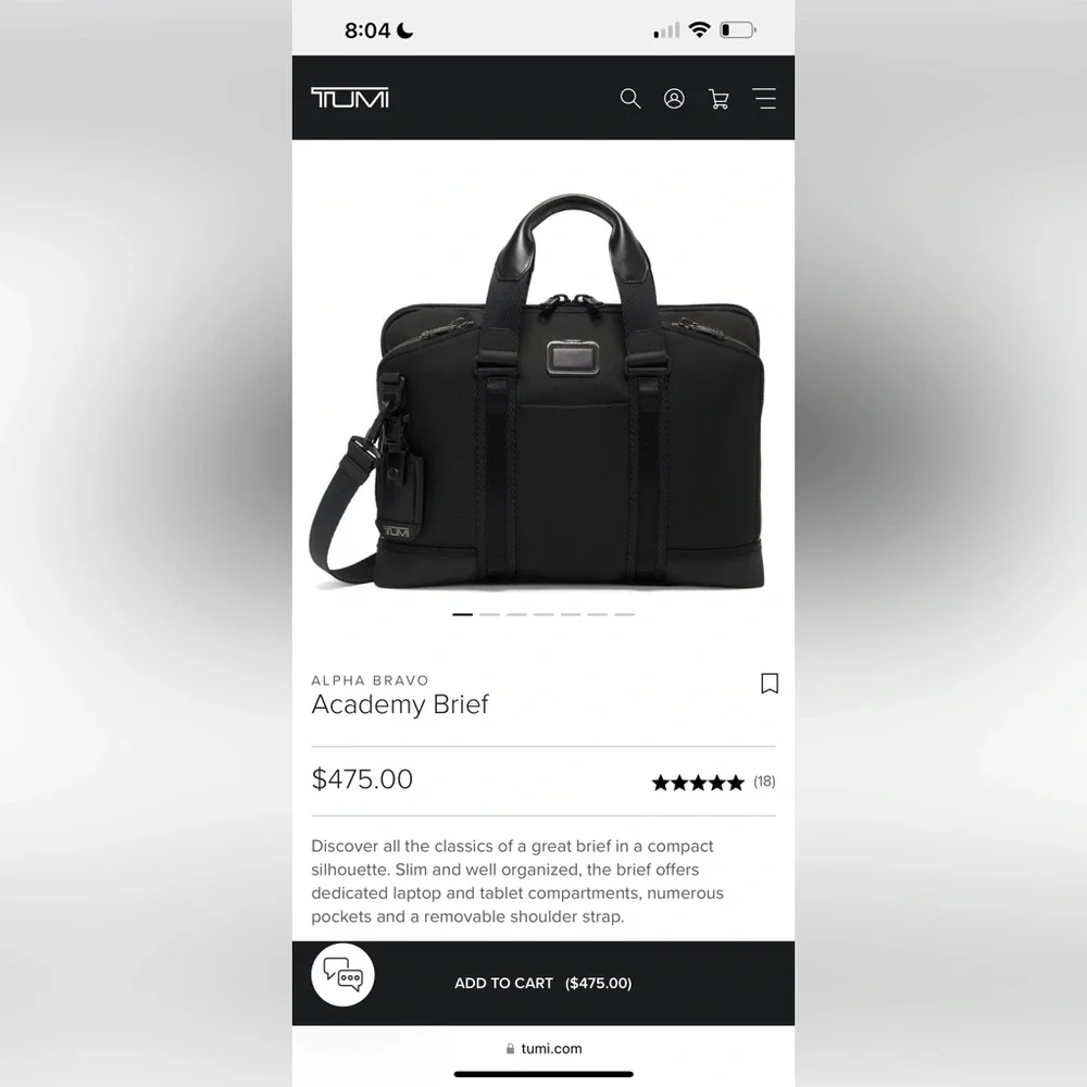 Tumi classic black