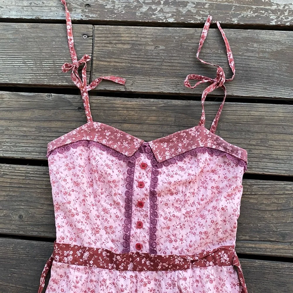 Vintage tie hem zipper