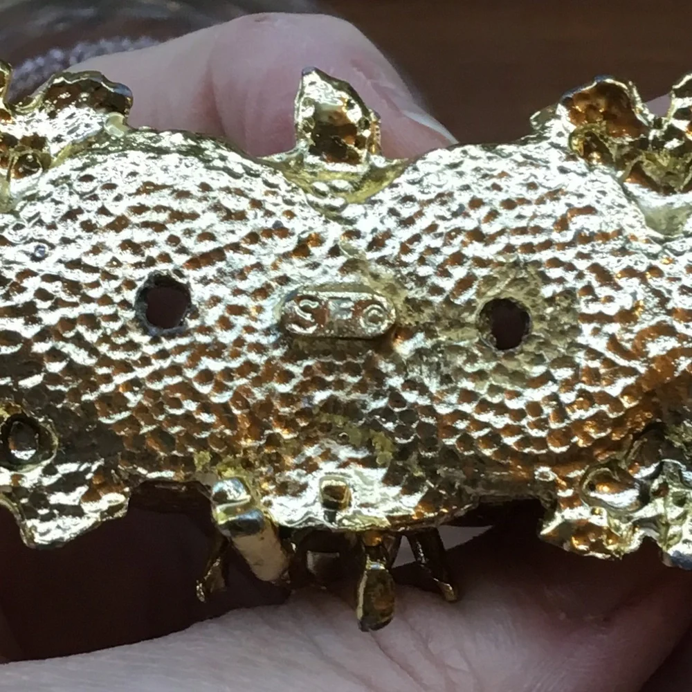 Vintage Gold Tone over Silver Lipstick Holder ~ Filigree Fancy ~ SF Sam Fink.