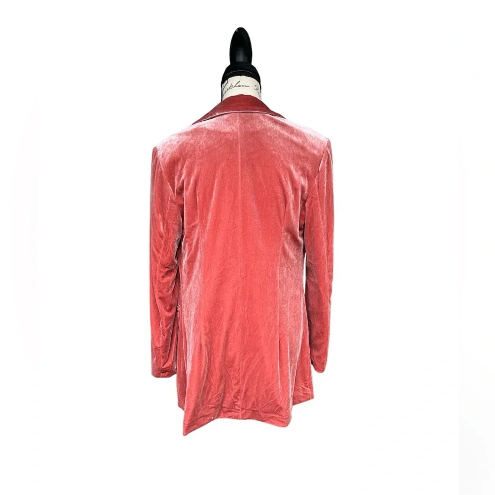 BiBi Velvet Peak Lapel Single Blazer