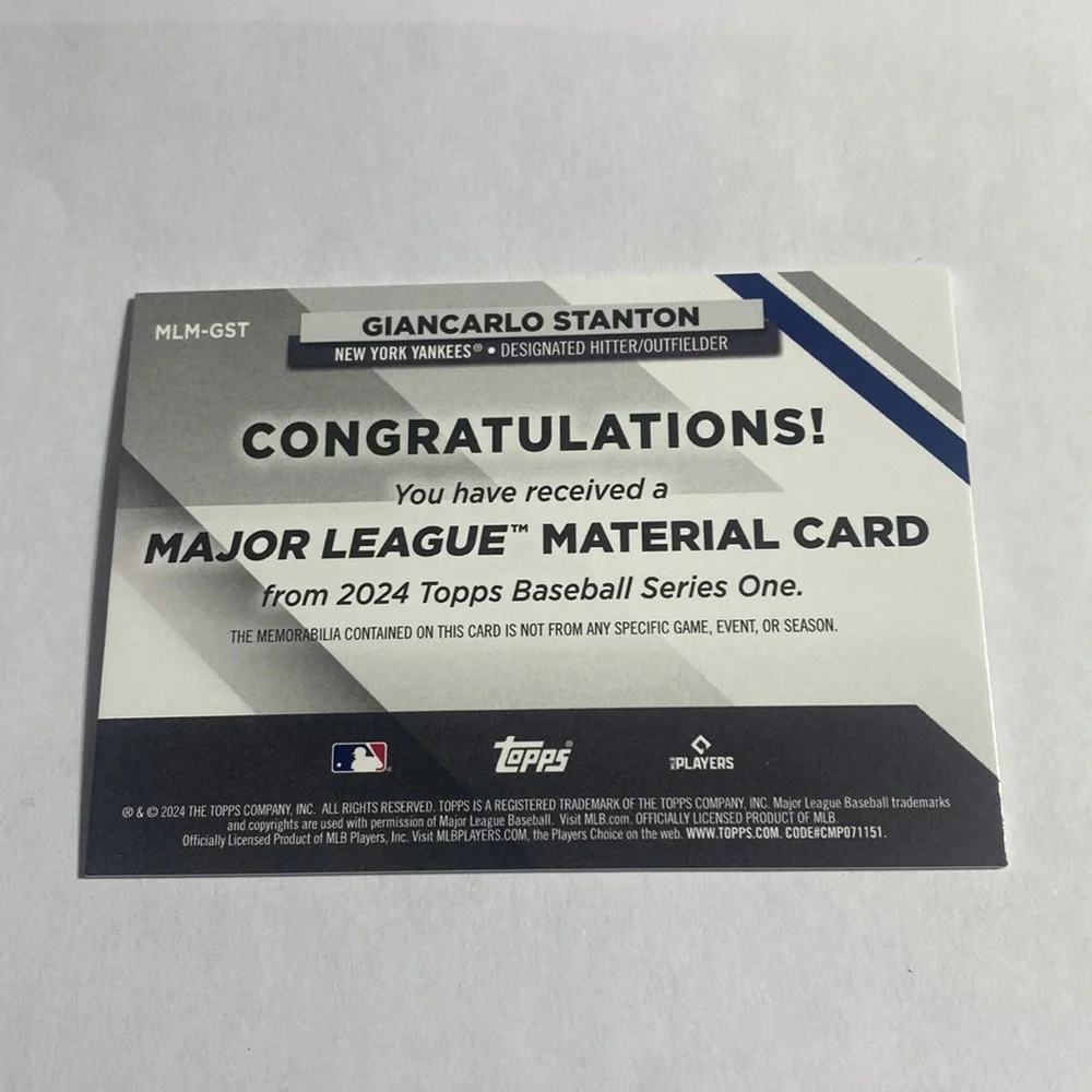 Topps card mint