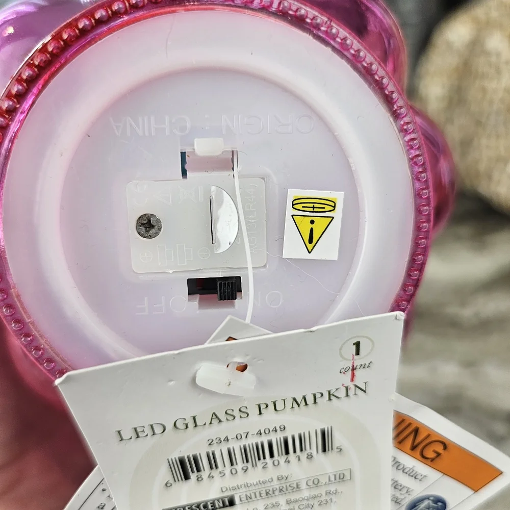 Target Light Up Glass Pumpkin