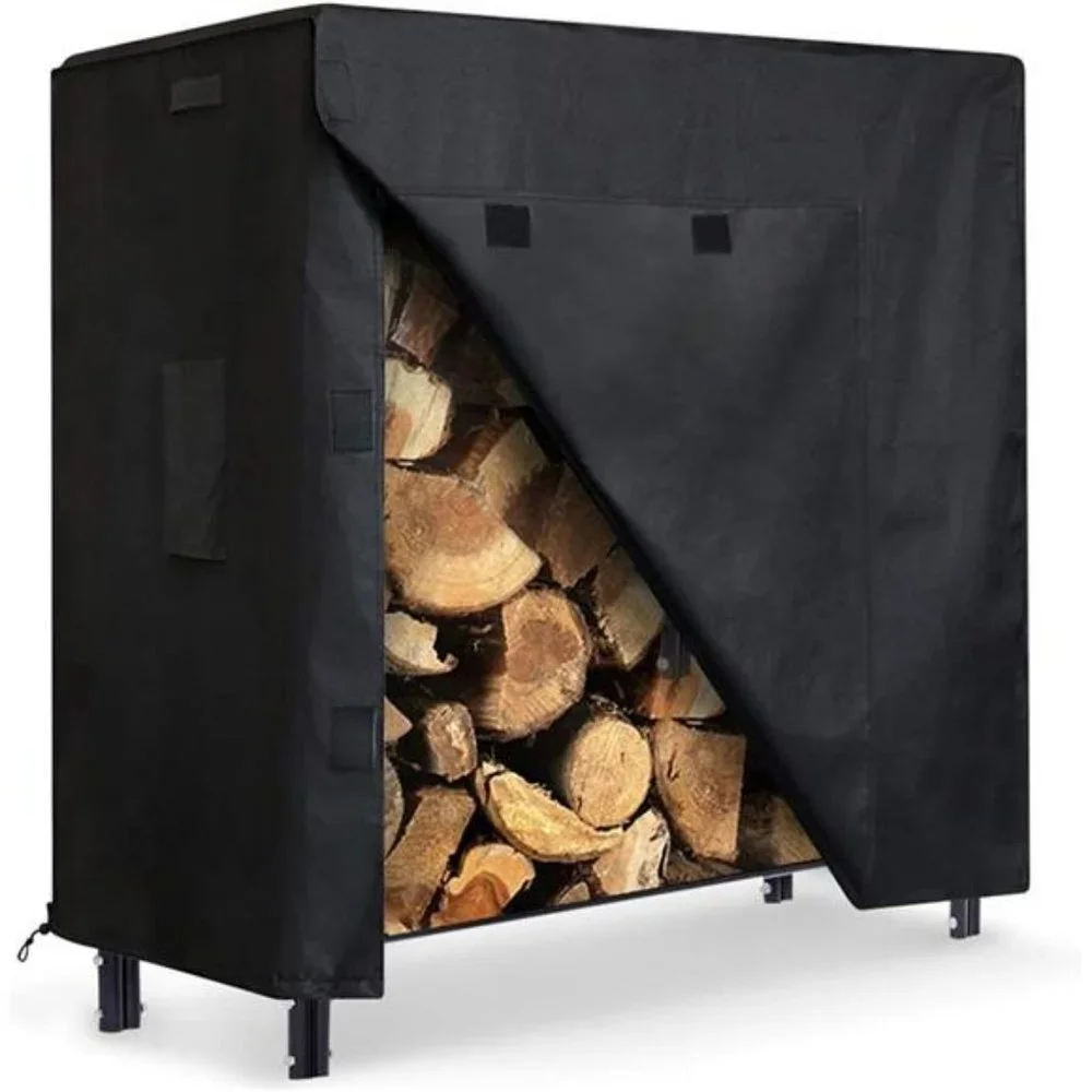 Firewood Log Rack Cover, 4 Feet 600D Oxford Heavy Duty , 48