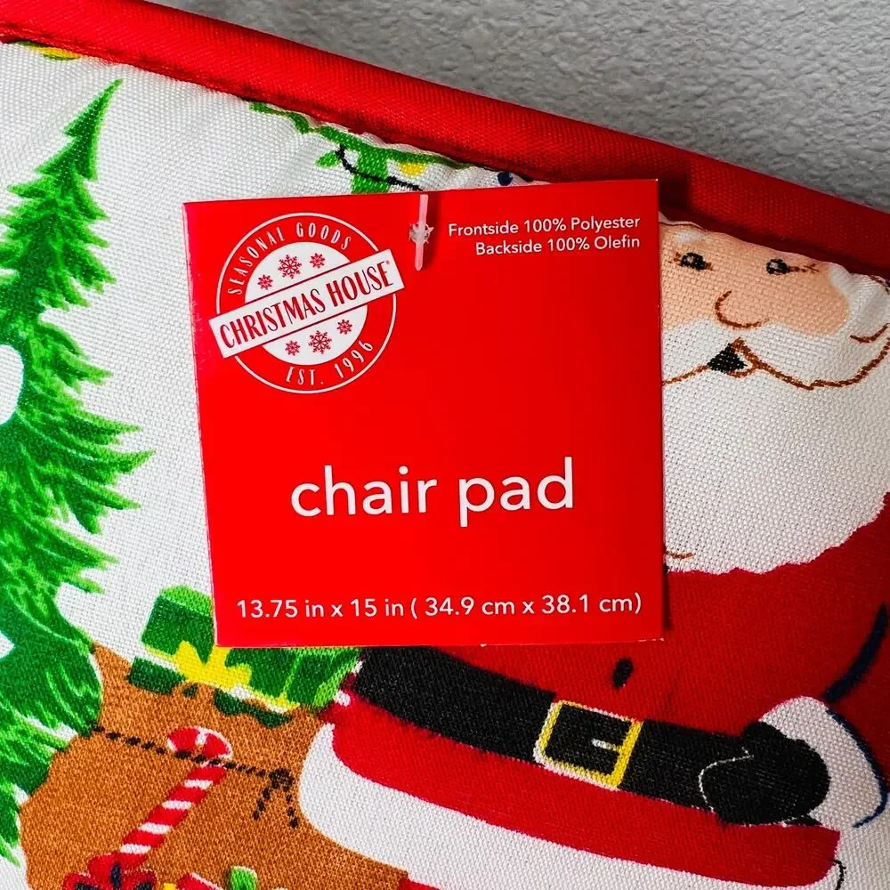 NWT Set of 3 Christmas Chair Cushion Pads