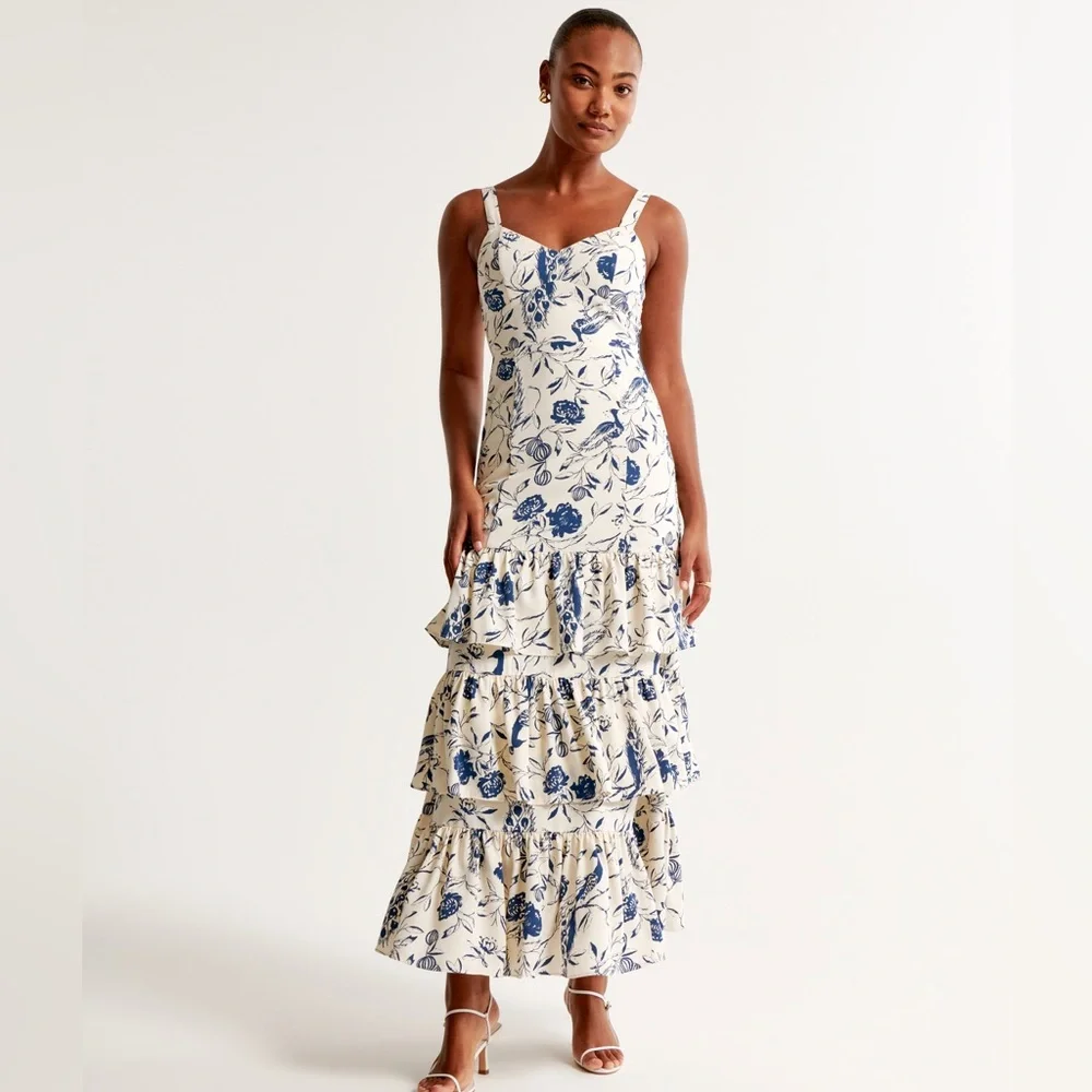 Abercrombie | Drama Ruffle Tiered Maxi Dress