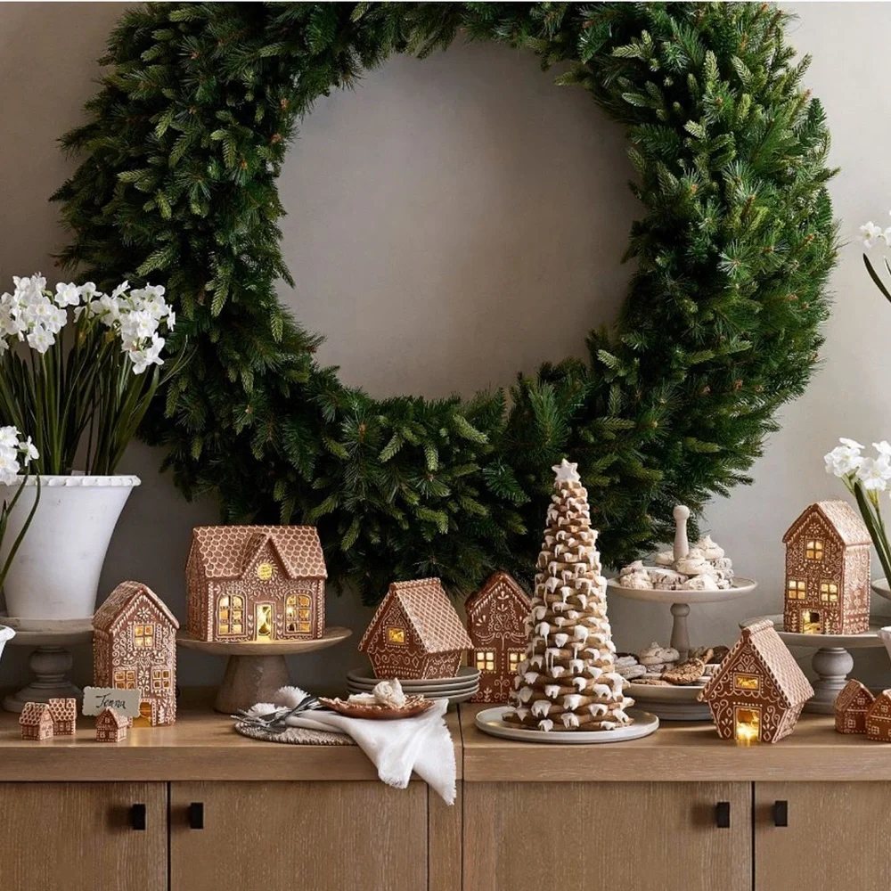 Pottery Barn Gingerbread House Stoneware New With Tag