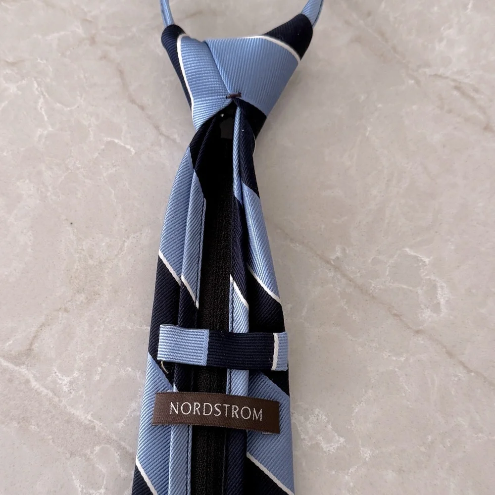 Nordstrom Kids Open Stripe Silk Blend Tie.