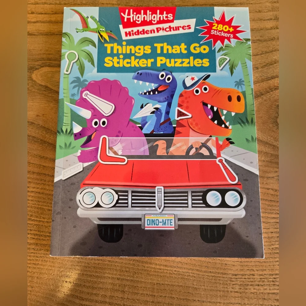 Highlights Things That Go Sticker Puzzles