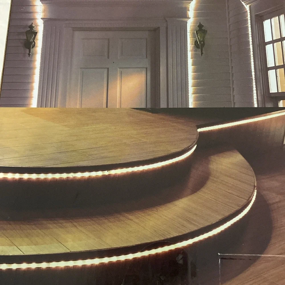 NIB LED rope lights 18 foot pathways, trees. Holiday, roofline decks