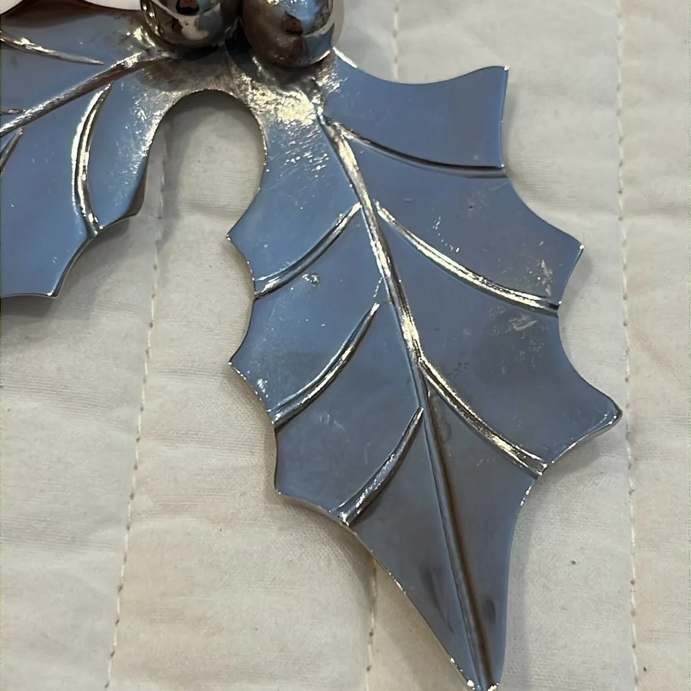 Restoration Hardware 1990's Holly Ornament