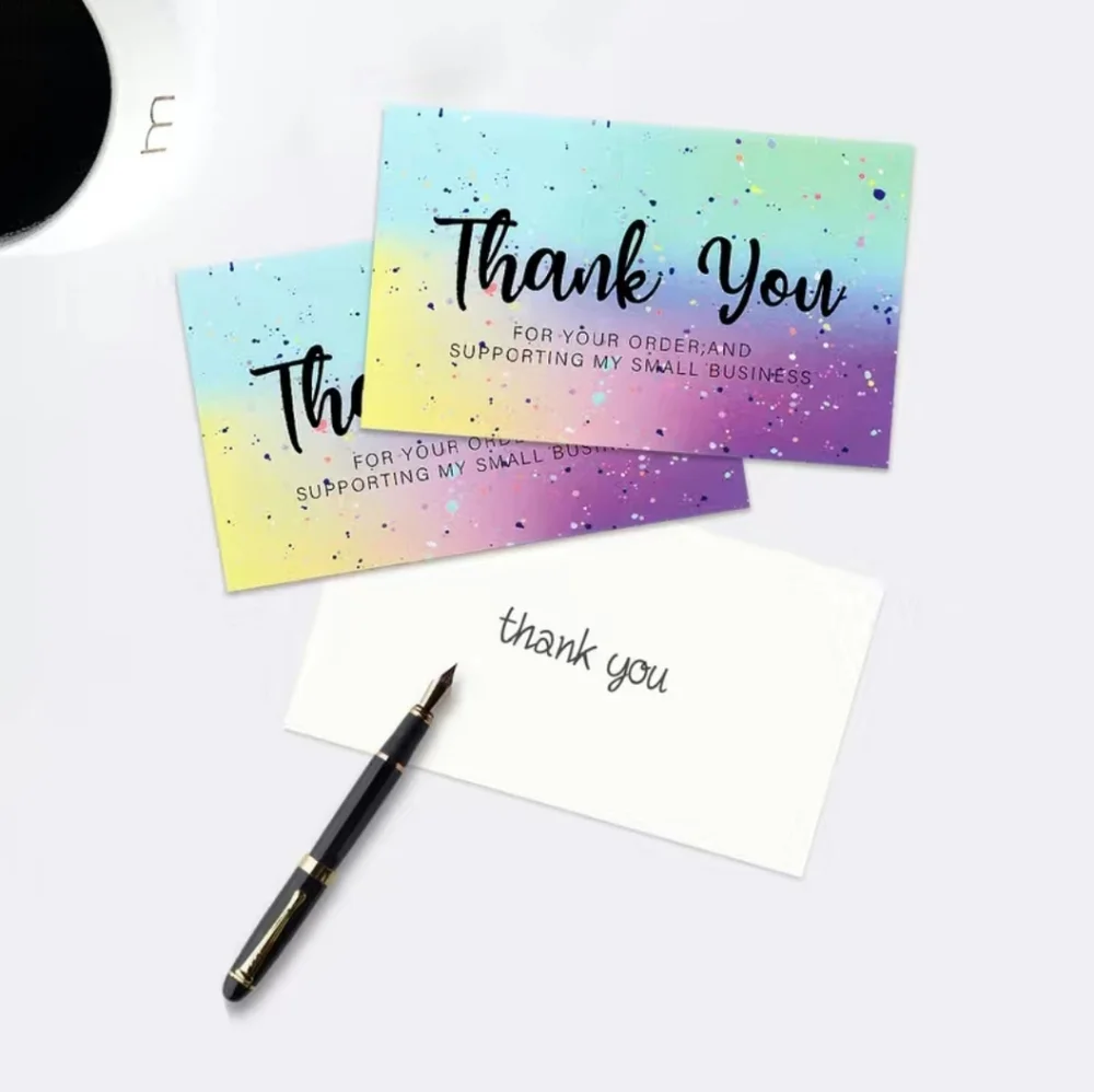 New 50 Fun Thank You for Your Order & Supporting My Small Business Cards