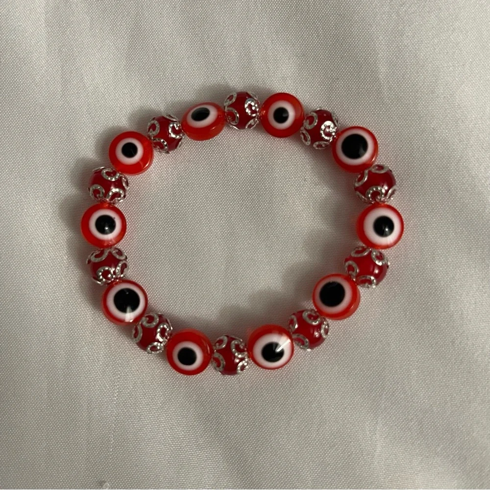 Turkish evil eye elastic bracelet / brazalete elastico de proteccion ojo turco
