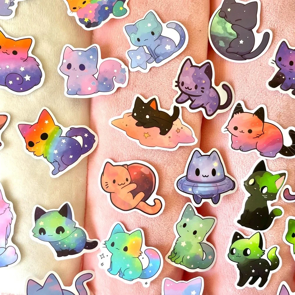 Handmade rainbow stars