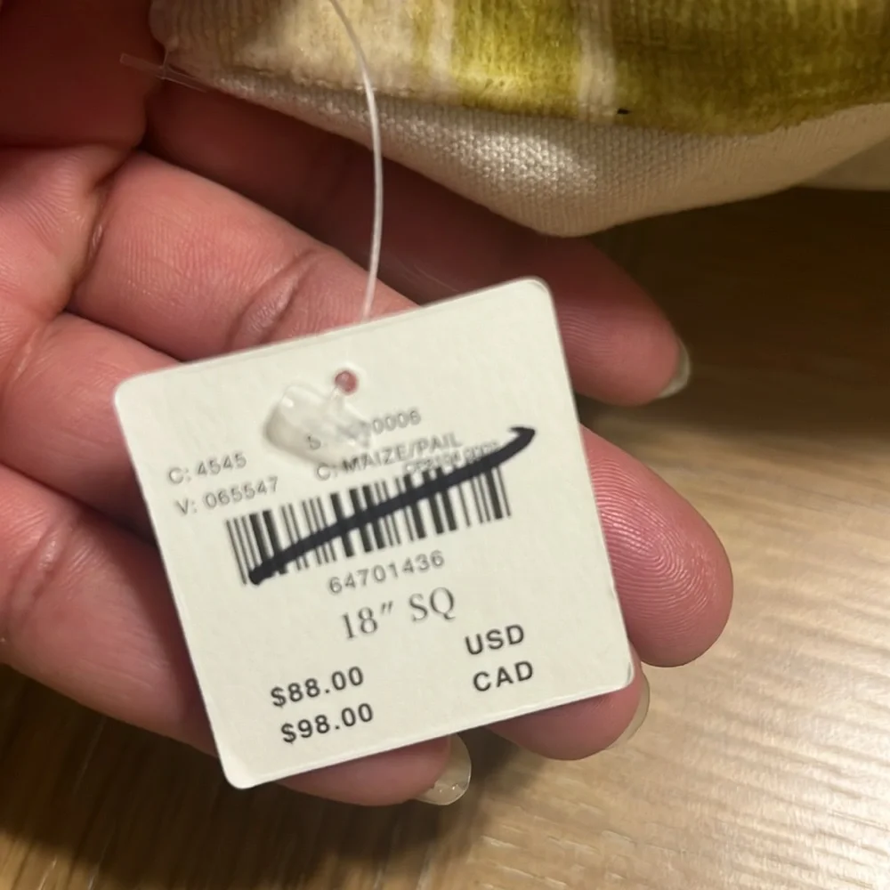 NEW $88 Anthropologie decorated pillow 1 pc