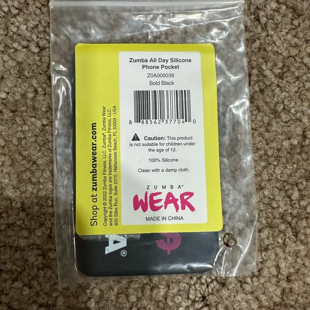 ZUMBA All Day Silicone Phone Pocket