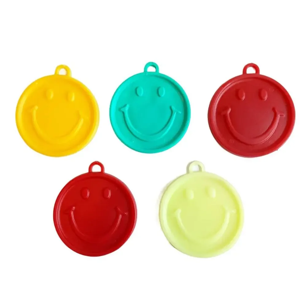Vintage 90s Premium Balloon Accessories Happy Face Balloon Weights 5ct Multi
