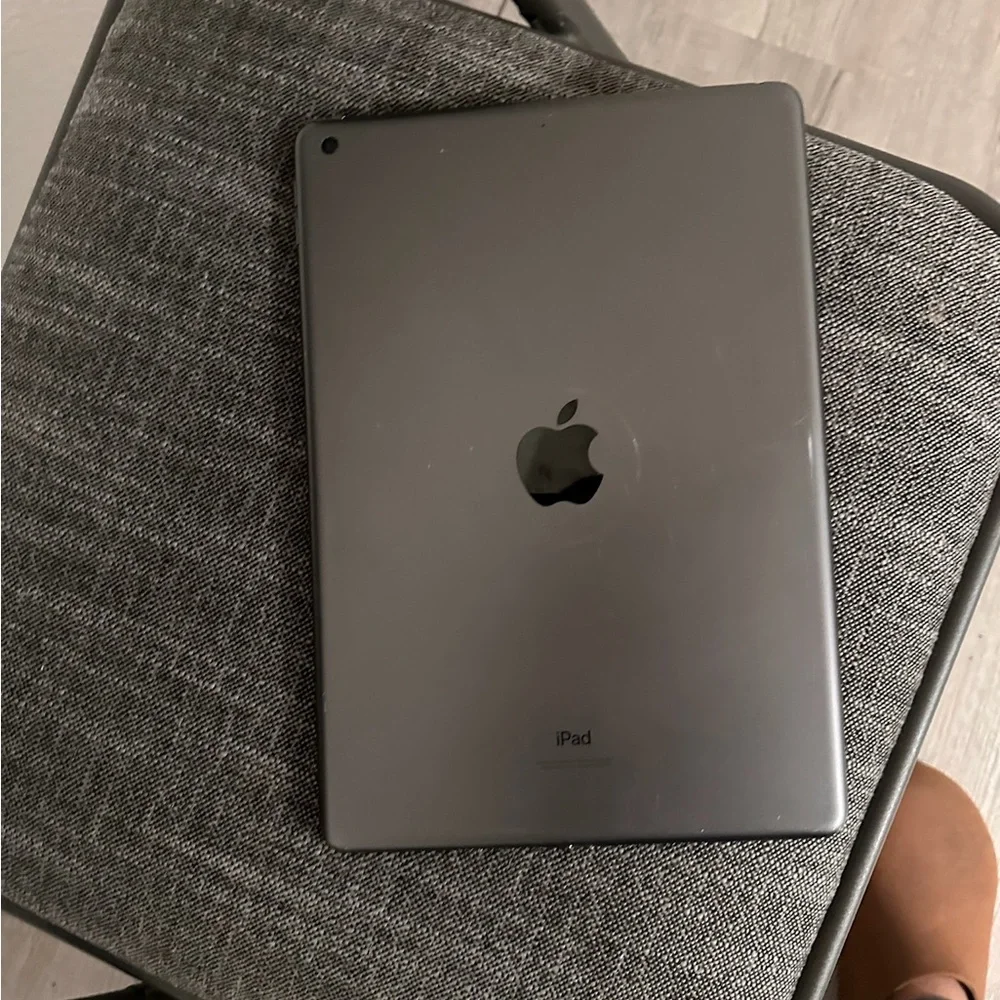 Apple Tablet in Gray with Sleek Design and Iconic Logo