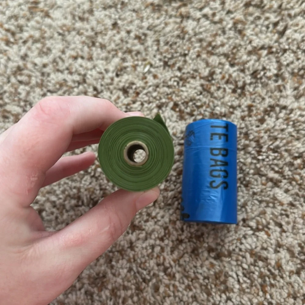 2 rolls of pet waste bags