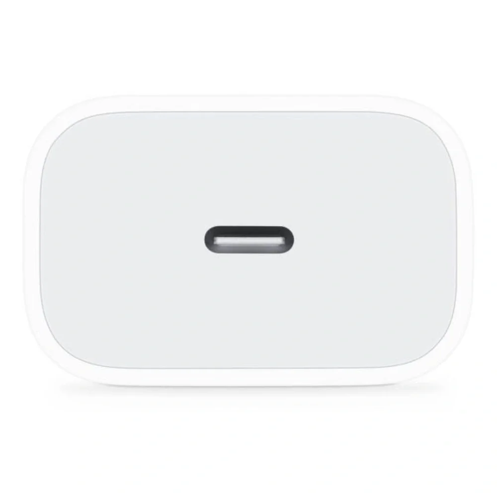 White Silver Apple 20W USB-C Power Adapter