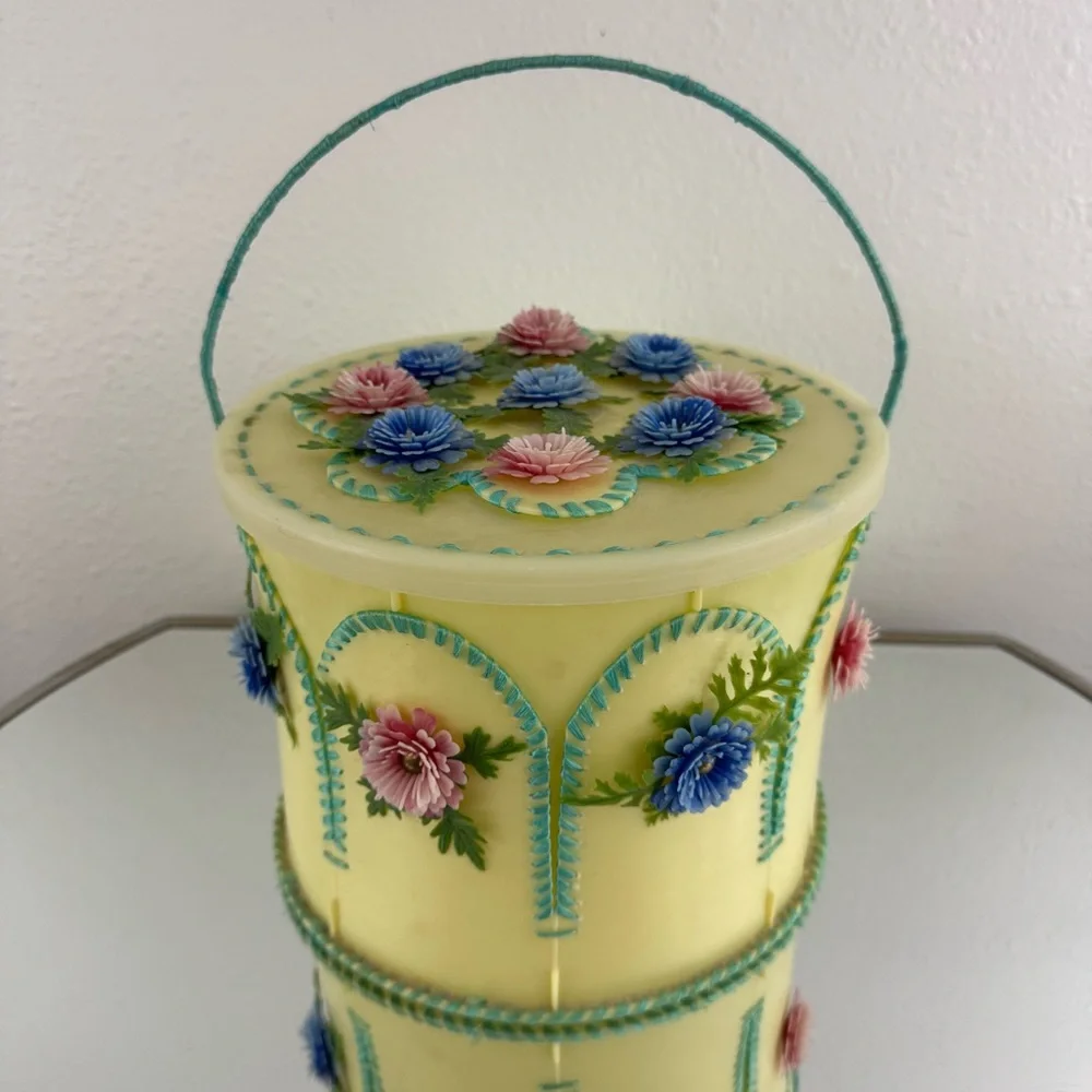 Vintage yellow floral