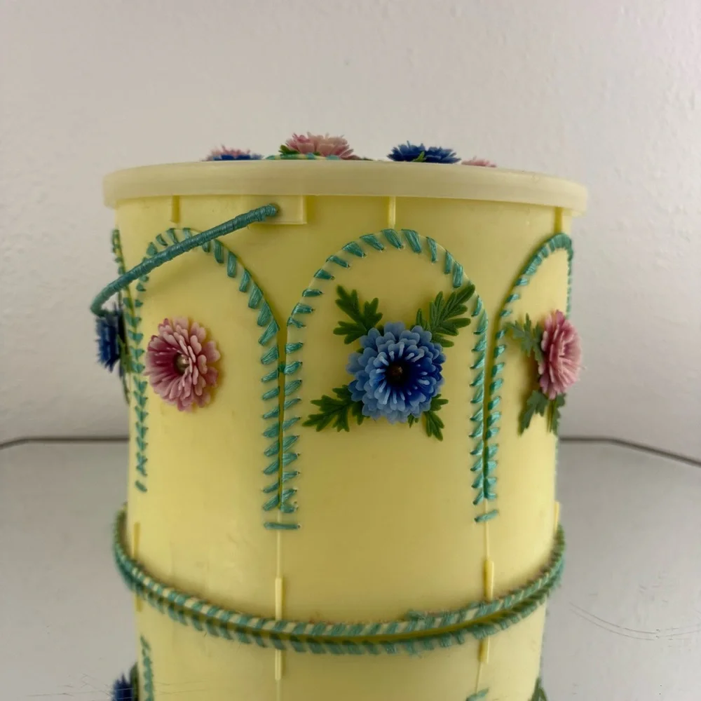Vintage yellow floral