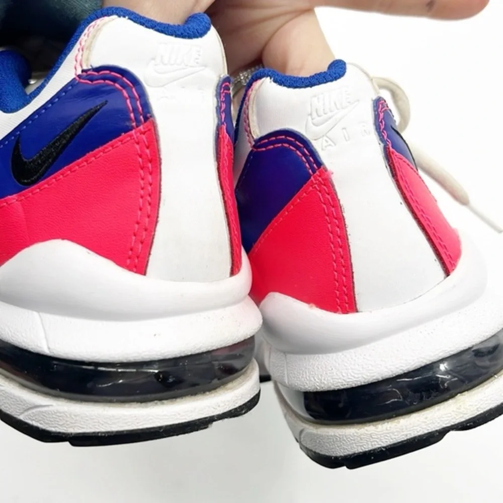Nike Air Max 95 Gs Solar Shoes Size 3.5 red Blue White