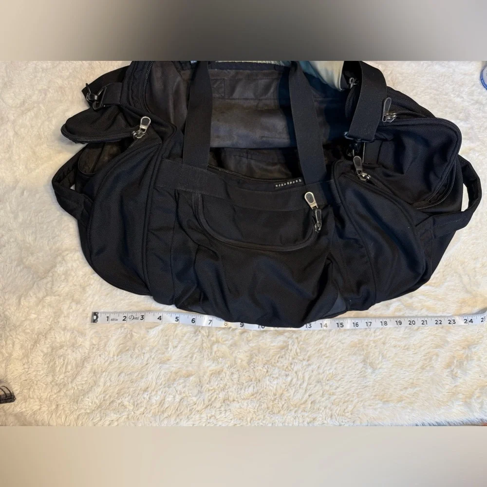 Vintage Jansport black large duffel bag