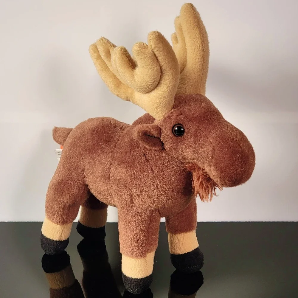 Realistic Moose‎ Plush Cuddlekins Stuffed Animal Brown 10 Inch by Wild Republic