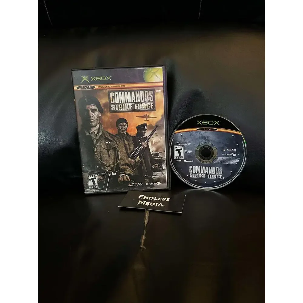 Commandos Strike Force Microsoft Xbox Item and Box Video Game