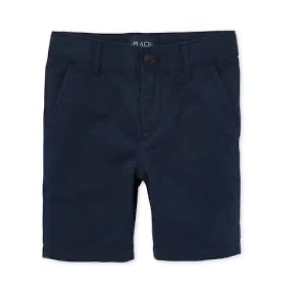The Children's Place Boys Uniform Shorts In New Navy Size 8 Husky