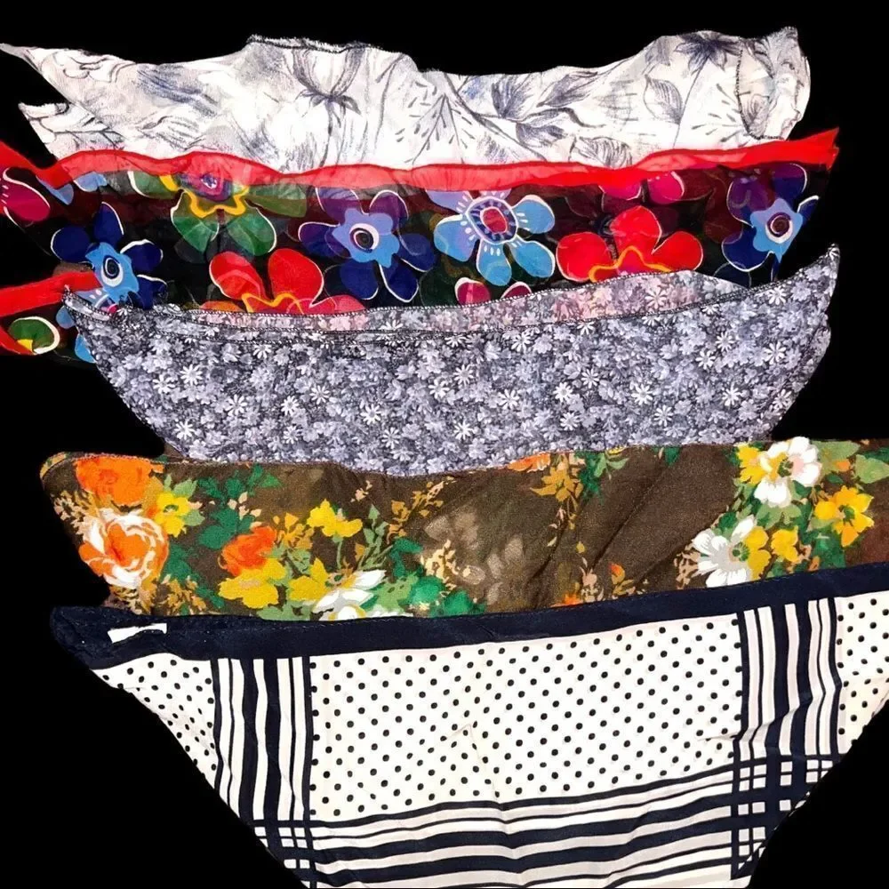 New! 5 piece neck scarfs bundle!