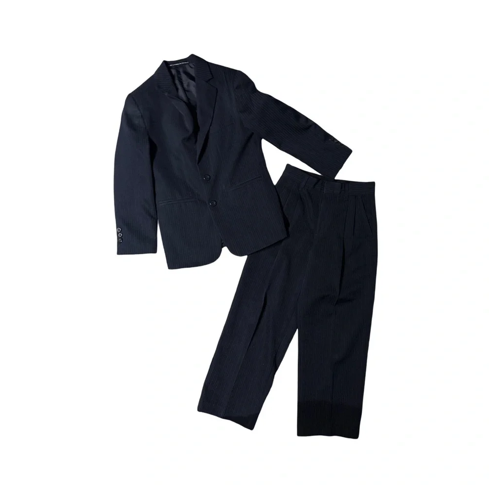 Dockers Kids dark navy pin stripe Suit Blazer and Pants - size 8Y