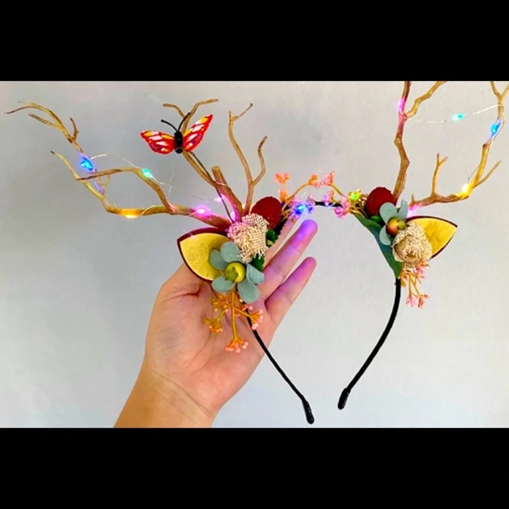 Women Girls Christmas Fairy Tale Flower Headband.