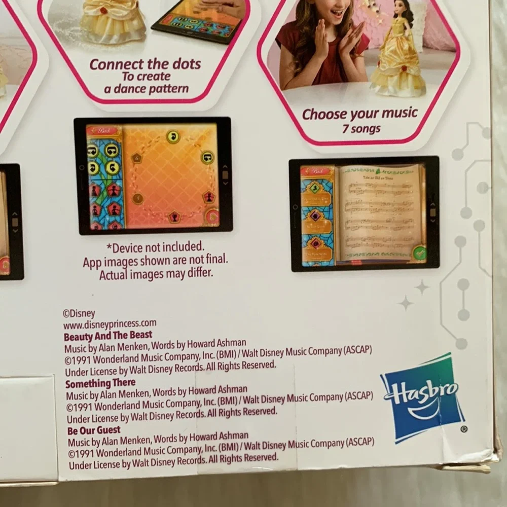 Hasbro Disney Princess Dance Code Belle Dancing Interactive Doll Toy