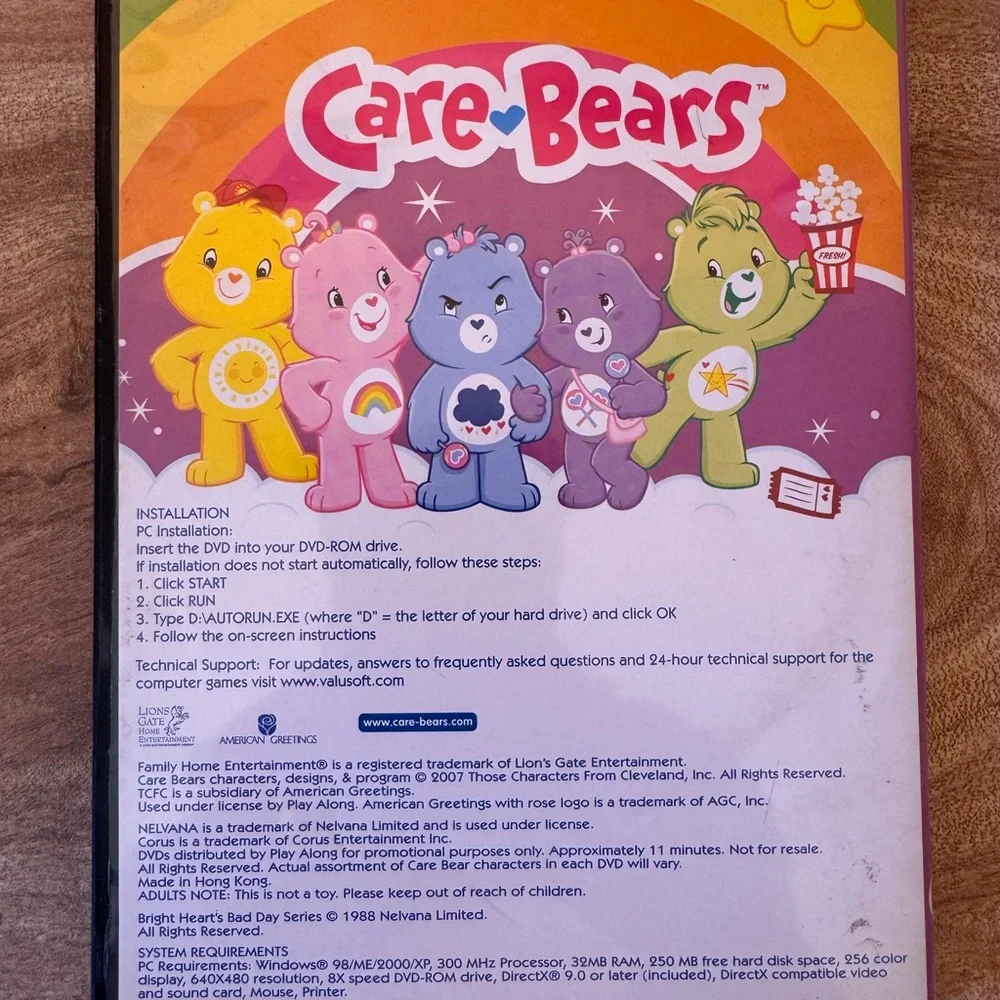 CARE BEARS LET'S HAVE A BALL CD-ROM (PC GAME) EXCELLENT CONDITION