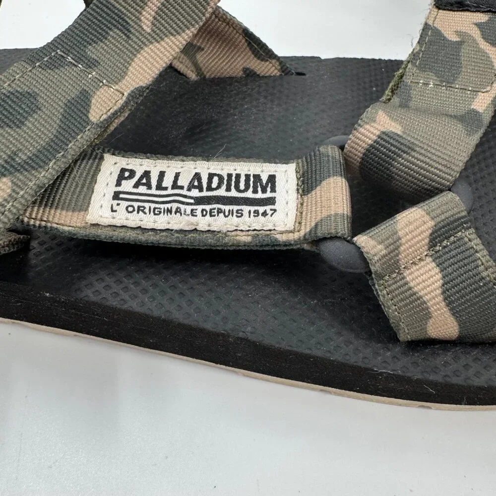 Palladium Outdoorsy Urbanity Camouflage Sandals Adjustable Straps Size W 7.5