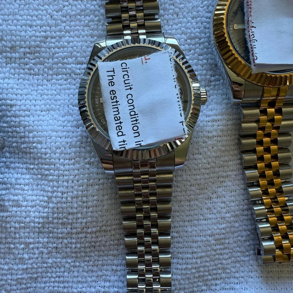 Gold and Silver Two-Tone Watch