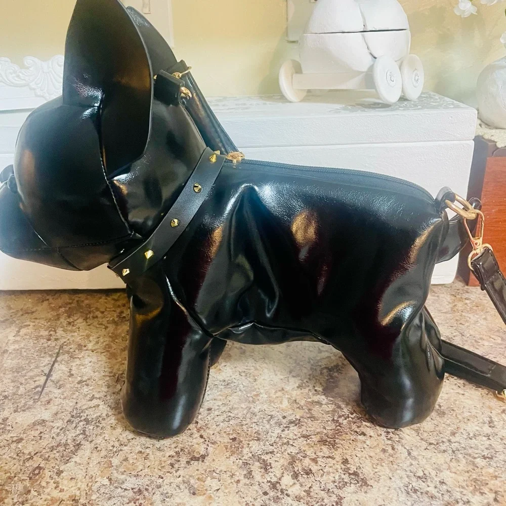 Adorable French bulldog handbag new never used