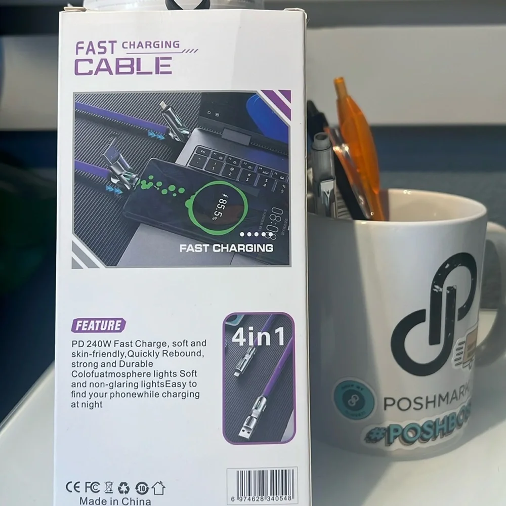 2-in-1 Fast Data Cable Charger NIB