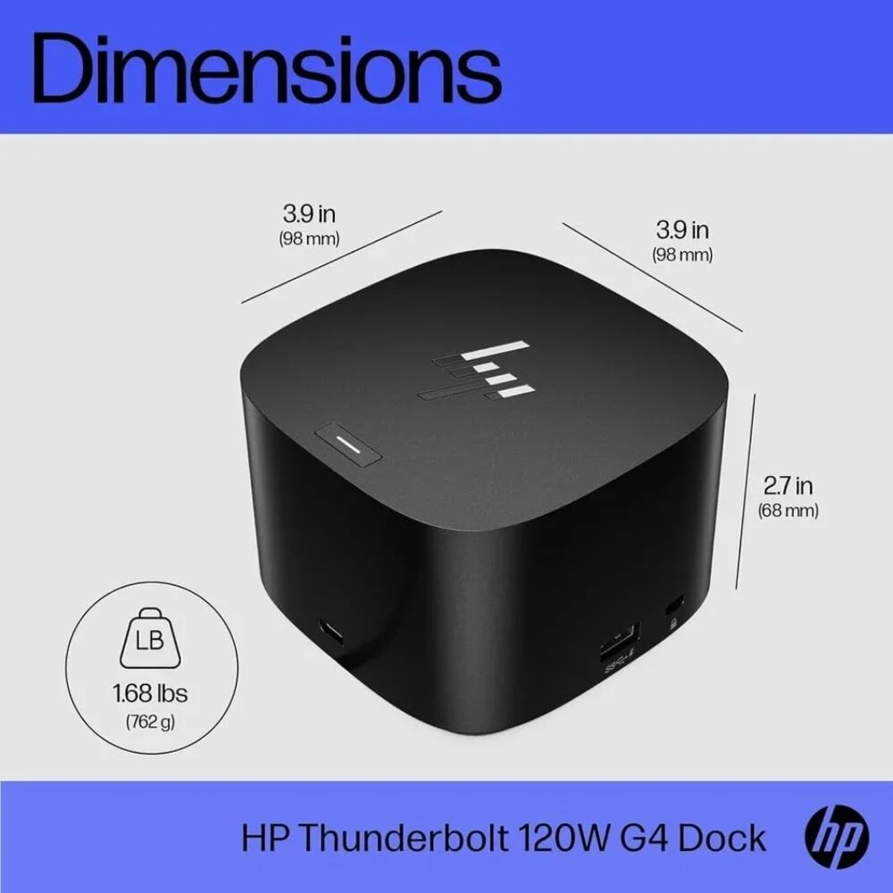 New~ HP Thunderbolt 4 Dock 120W G4 13-in-1 USB C Docking Station