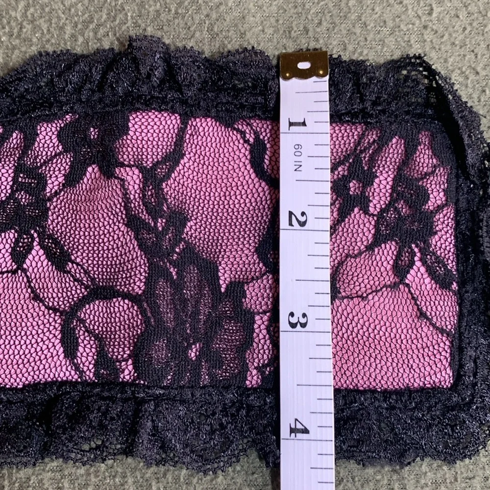 New set of 3 pink and black lace blindfolds. Never used. See pictures for size.