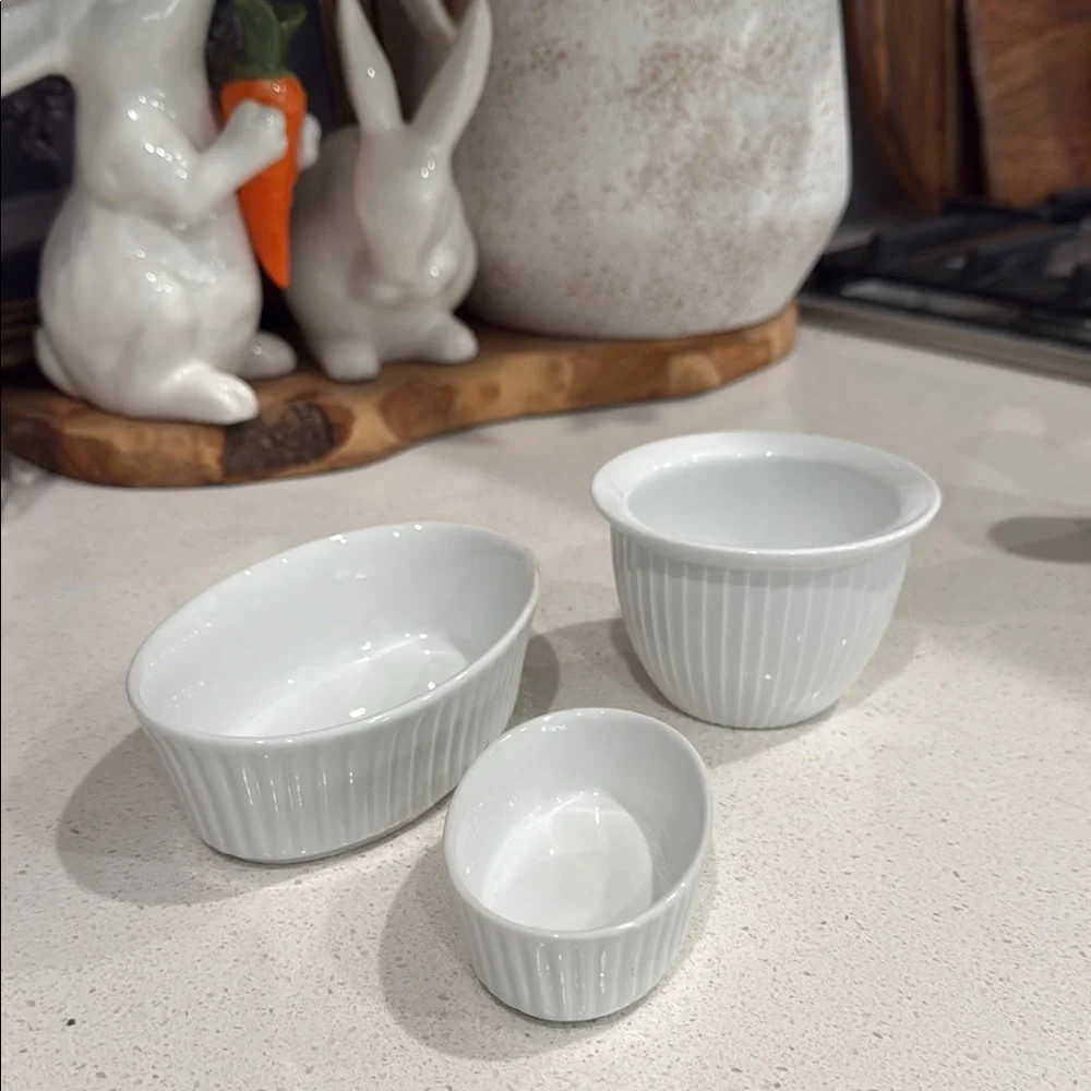White Ceramic Ramekin Set