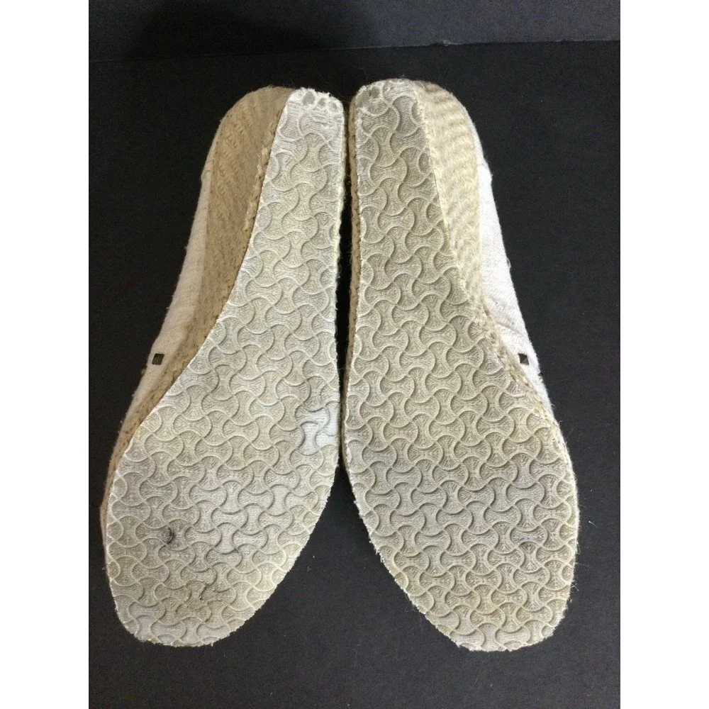 Skechers Women's Espadrille Open Toe Wedge Heel Platform Sandal Slip On Size 8.5